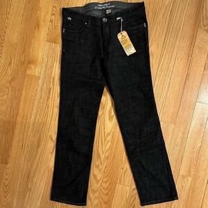 Parasuco Denim Legend tapered black gray jeans sz 32 detailed pocket NWT